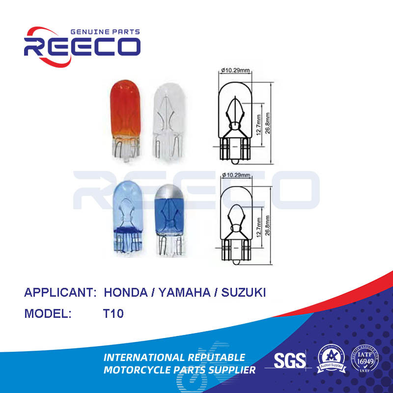 Reeco Oe Bulbo de motocicleta de calidad T10 para Honda Yamaha Suzuki Bajaj TVS