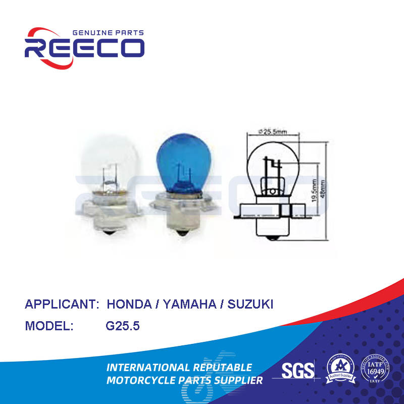 Bulbo de motocicleta G25.5 de REECO OE para Honda Yamaha Suzuki Bajaj TVS