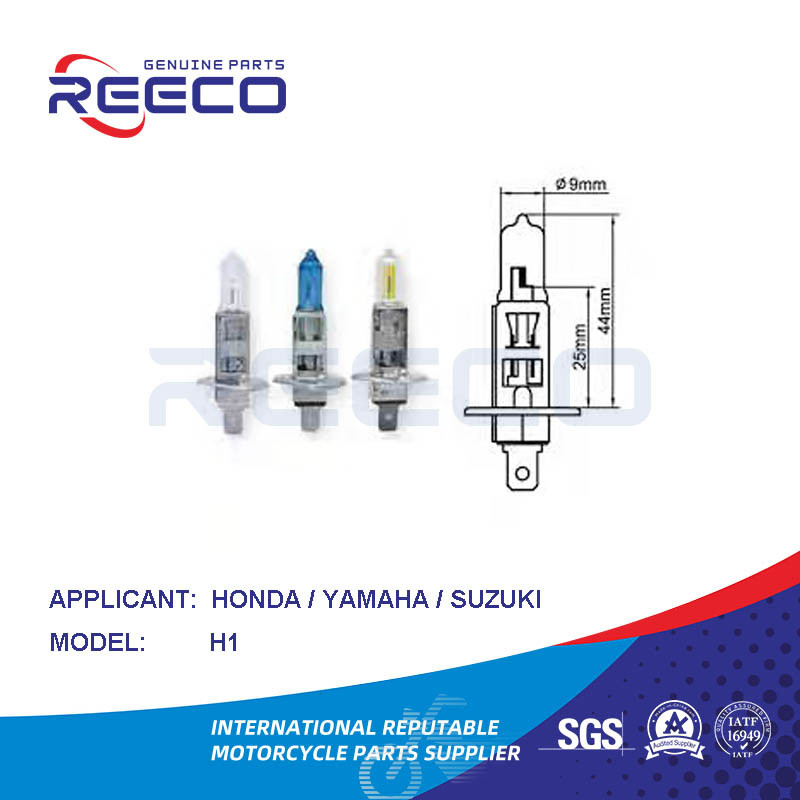 Reeco Oe Bulbo de motocicleta de calidad H1 para Honda Yamaha Suzuki Bajaj TVS