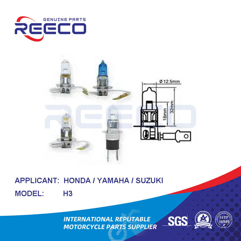 Reeco Oe Bulb de motocicleta H3 para Honda Yamaha Suzuki Bajaj TVS