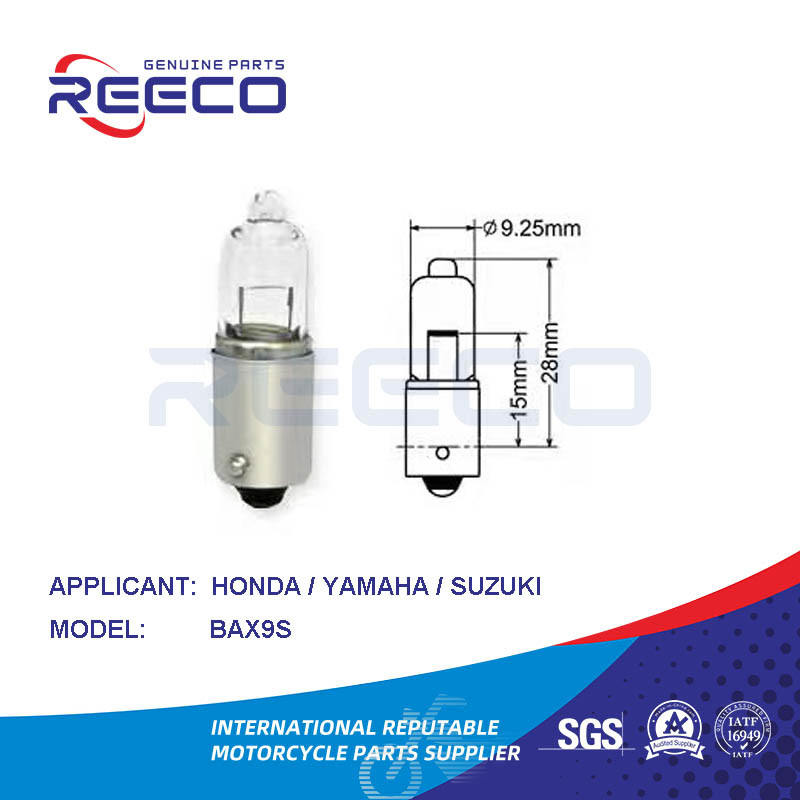 Reeco Oe Bulb de motocicleta de calidad Bax9s para Honda Yamaha Suzuki Bajaj TVS