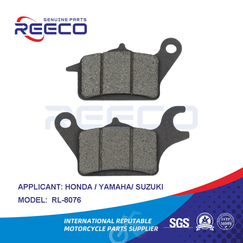 Reeco calidad OE pastillas de freno de motocicleta Rl-8076 para Honda YAMAHA Suzuki Bajaj Televisores