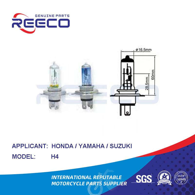 Reeco Oe Bulb de motocicleta de calidad H4 para Honda Yamaha Suzuki Bajaj TVS