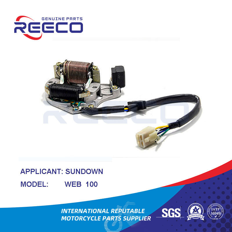 Bobina de estator de motocicleta de calidad Reeco OE para Sundown Web 100